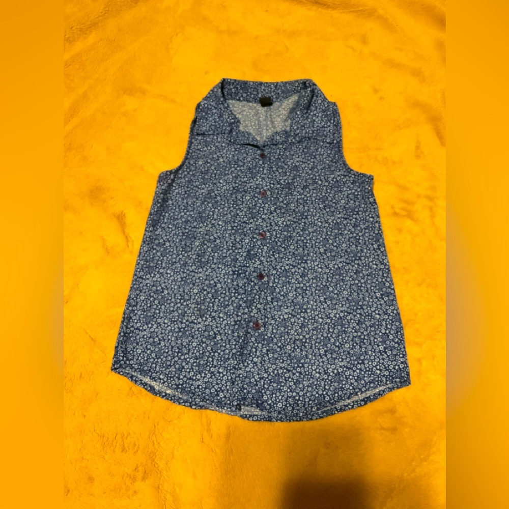 Star ride kids navy blue blouse